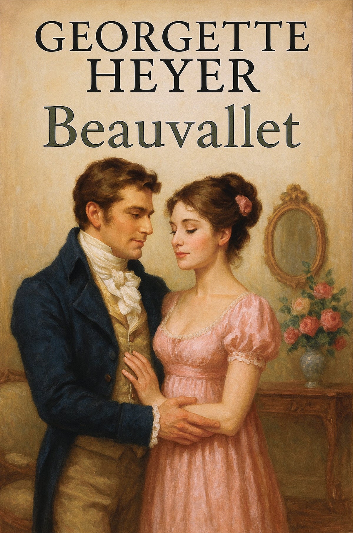 The beautiful Spanish noblewoman Doña Dominica de Rada y Sylva is held in the arms of her forbidden lover, the infamous English privatier Sir Nicholas "Mad Nick" Beauvallet.