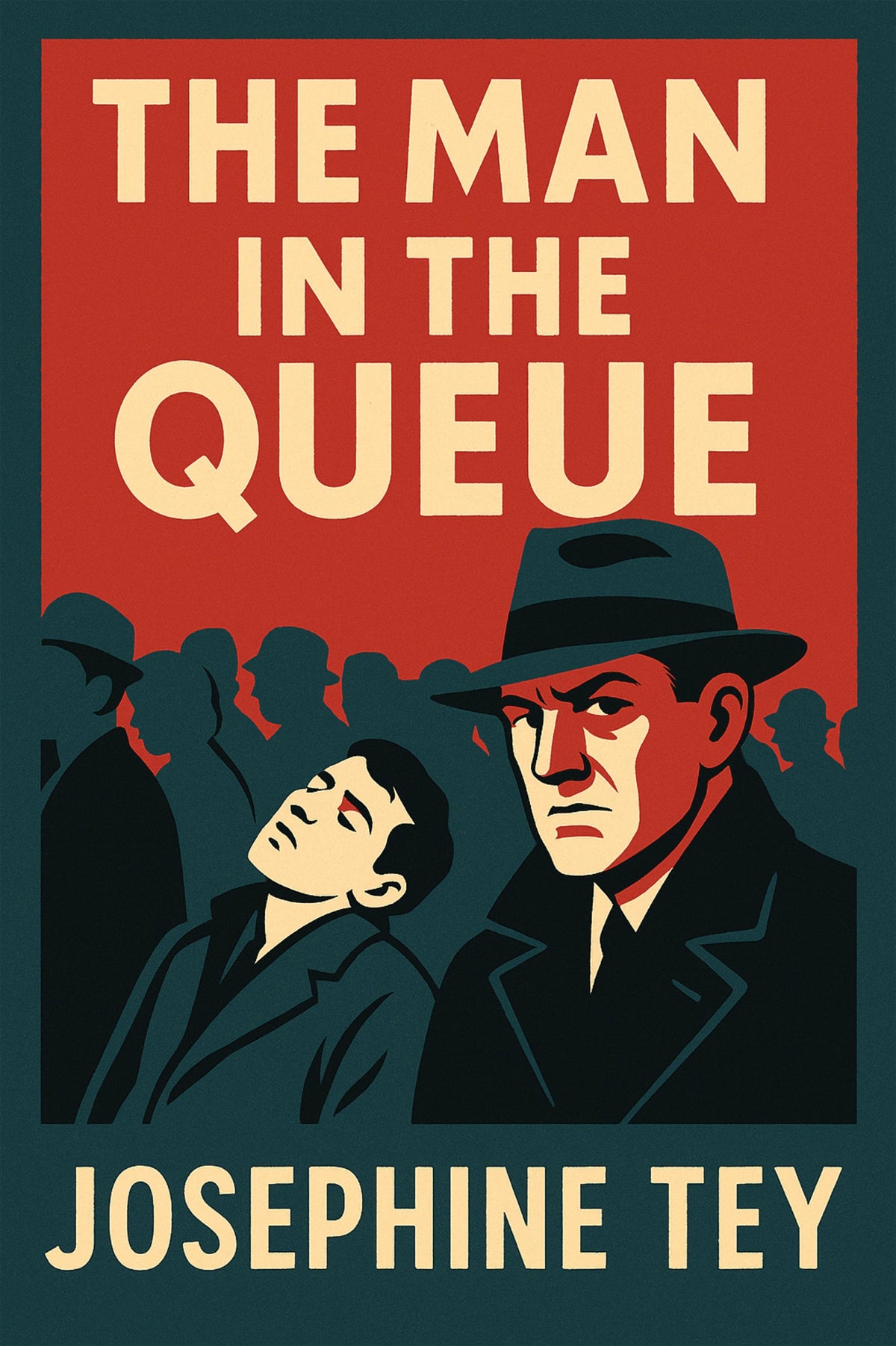 A steely-eyed inspector of the London police investigates a body collapsed in the center of a crowded queue.