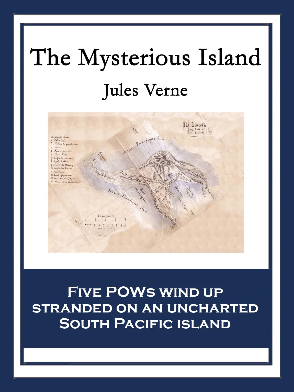 Cover art for The Mysterious Island.