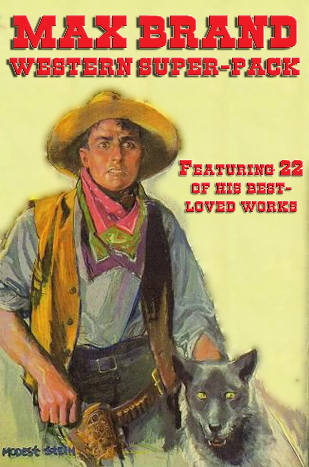 Cover art for Positronic Super Pack #42, the Max Brand Western Super Pack.
