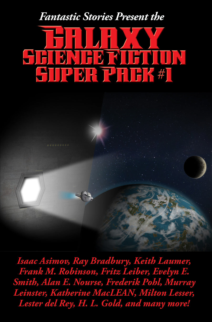 Cover art for Positronic Super Pack #19, the first Galaxy Science Fiction Super Pack.