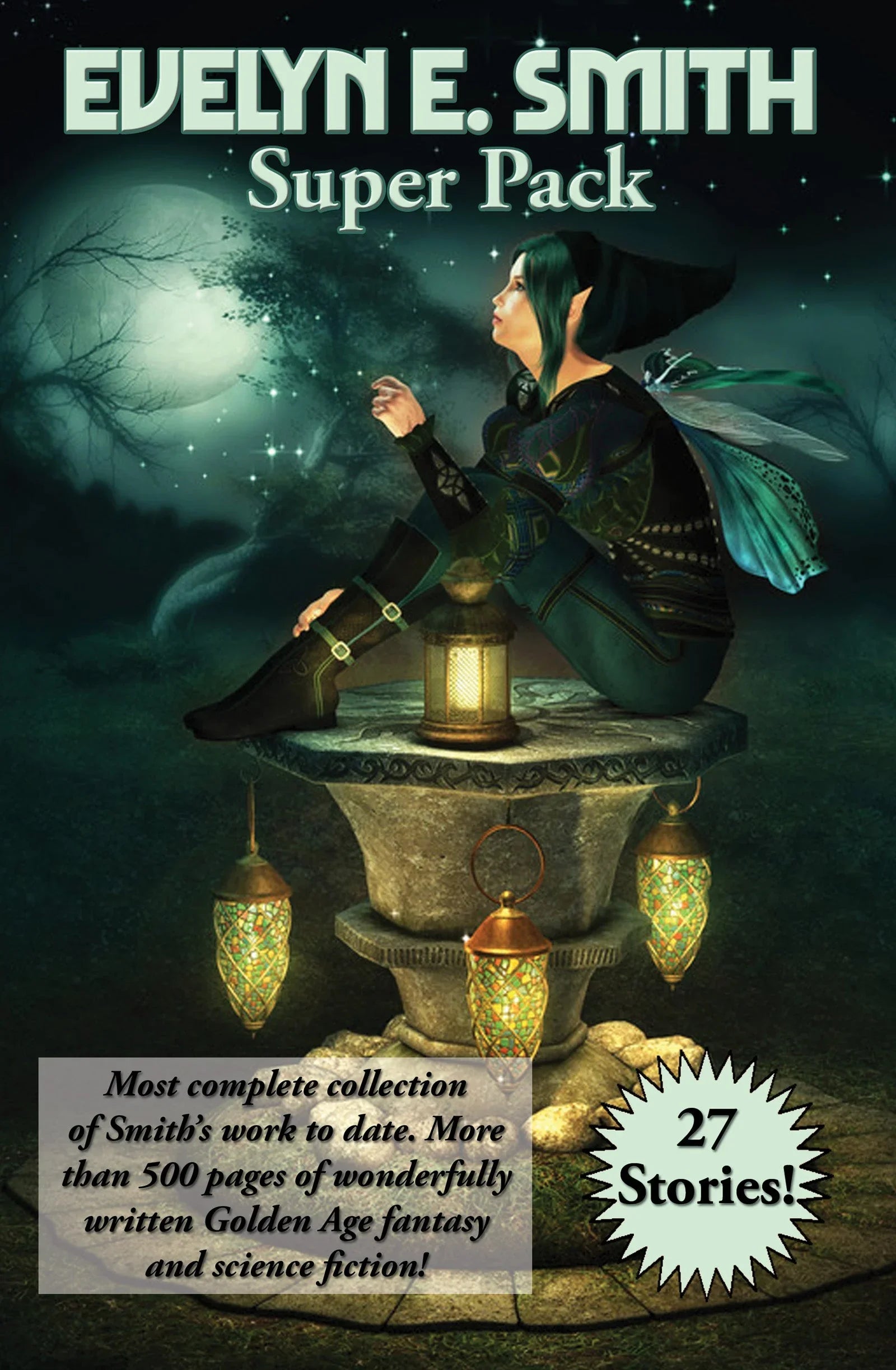 Cover art for Positronic Super Pack #49, the Evelyn E. Smith Super Pack.