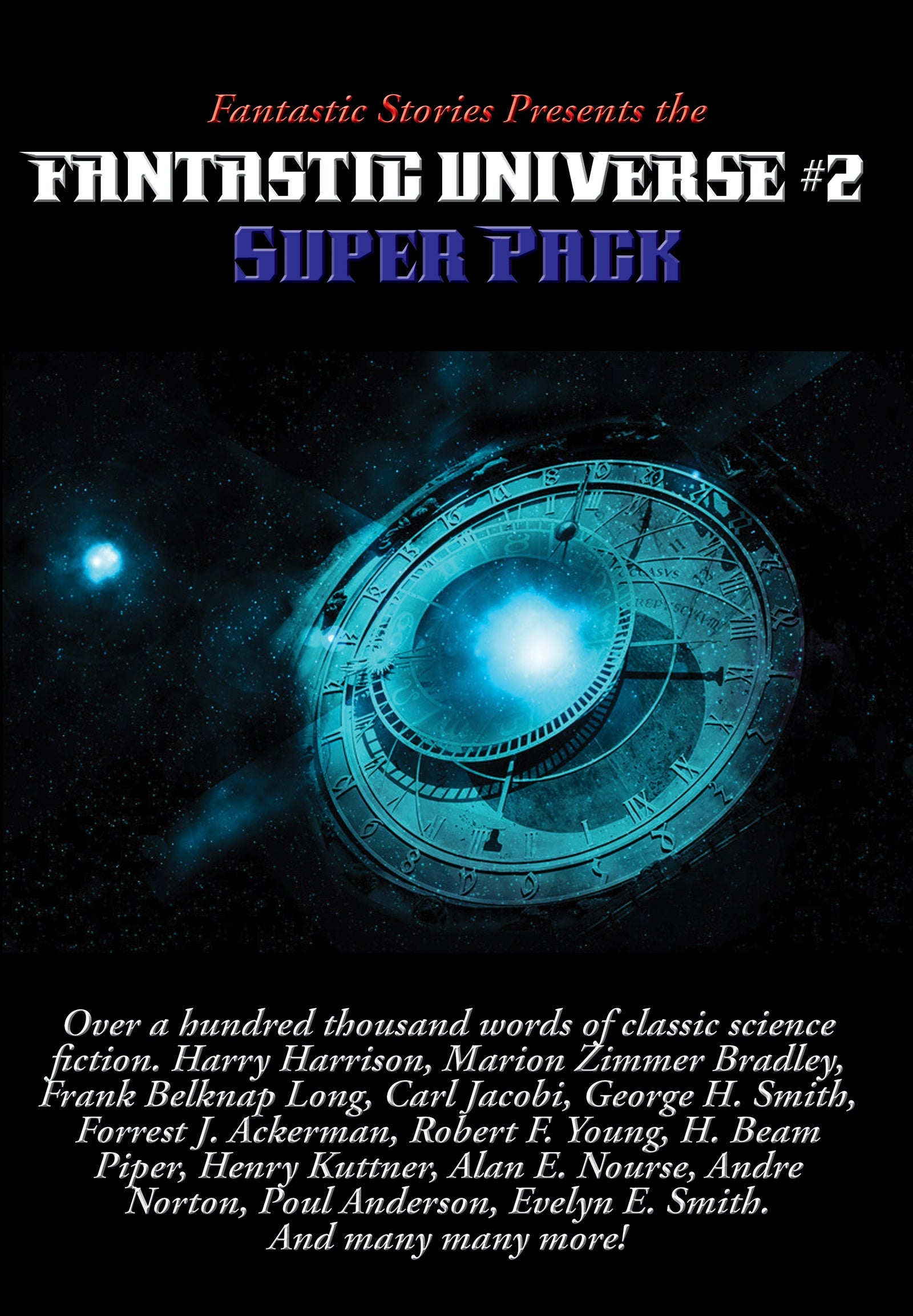 Cover art for Positronic Super Pack #25, the second Fantastic Universe Super Pack.