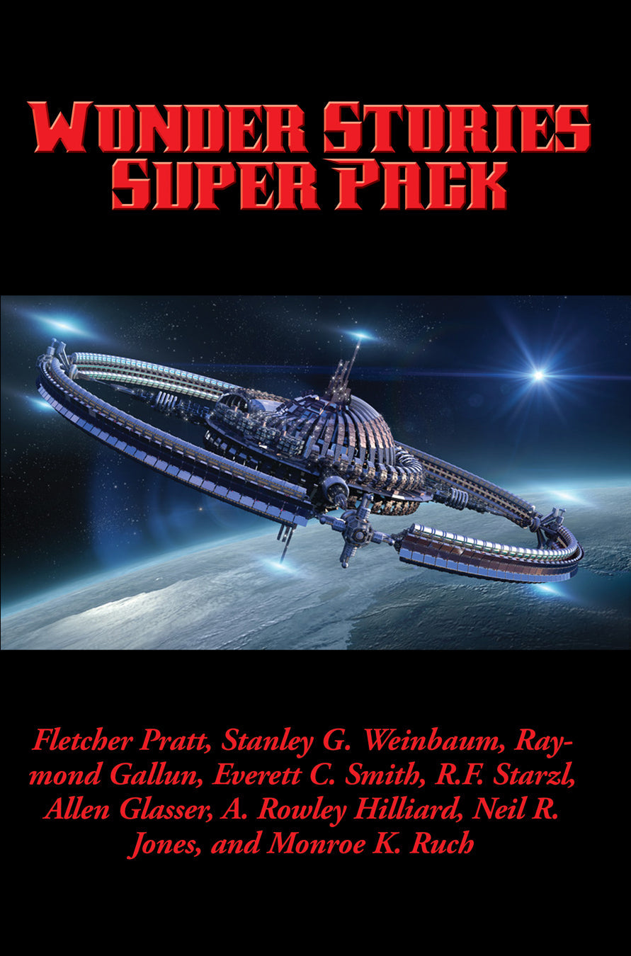 Cover art for Positronic Super Pack #18, the Wonder Stories Super Pack.