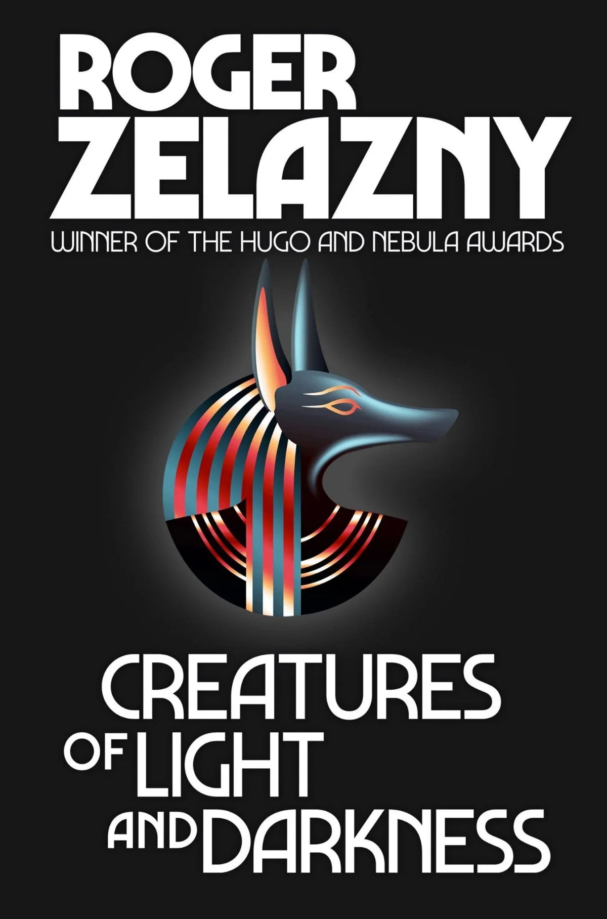 Book cover featuring an onyx and ruby bust of the Egyptian god of Death, Anubis, in profile.