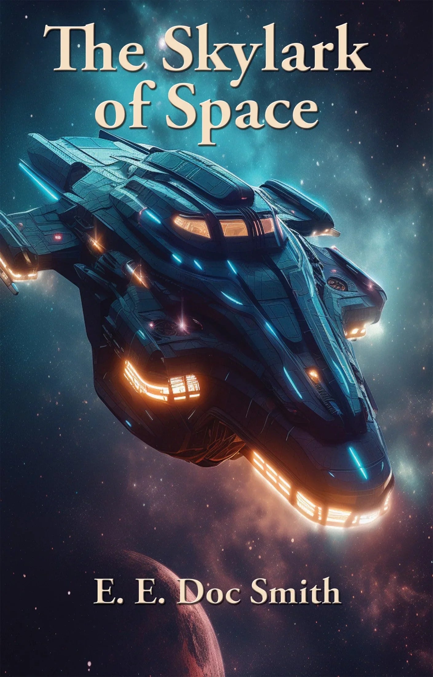Cover art for The Skylark of Space.