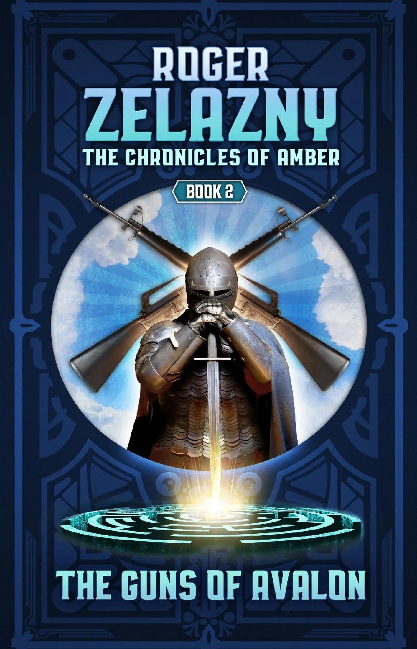 Cover art for The Guns of Avalon, the second book in acclaimed science fiction writer Rodger Zelazny's high fantasy series, the Chronicles of Amber.